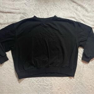 H&M Black Relaxed Fit Sweatshirt